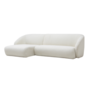 Blanca 3-Sitzer Sofa Récamiere Links Bouclé Off-White 2