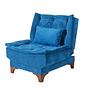 Kelebek Schlafsofa Set Holz Dunkelblau 7