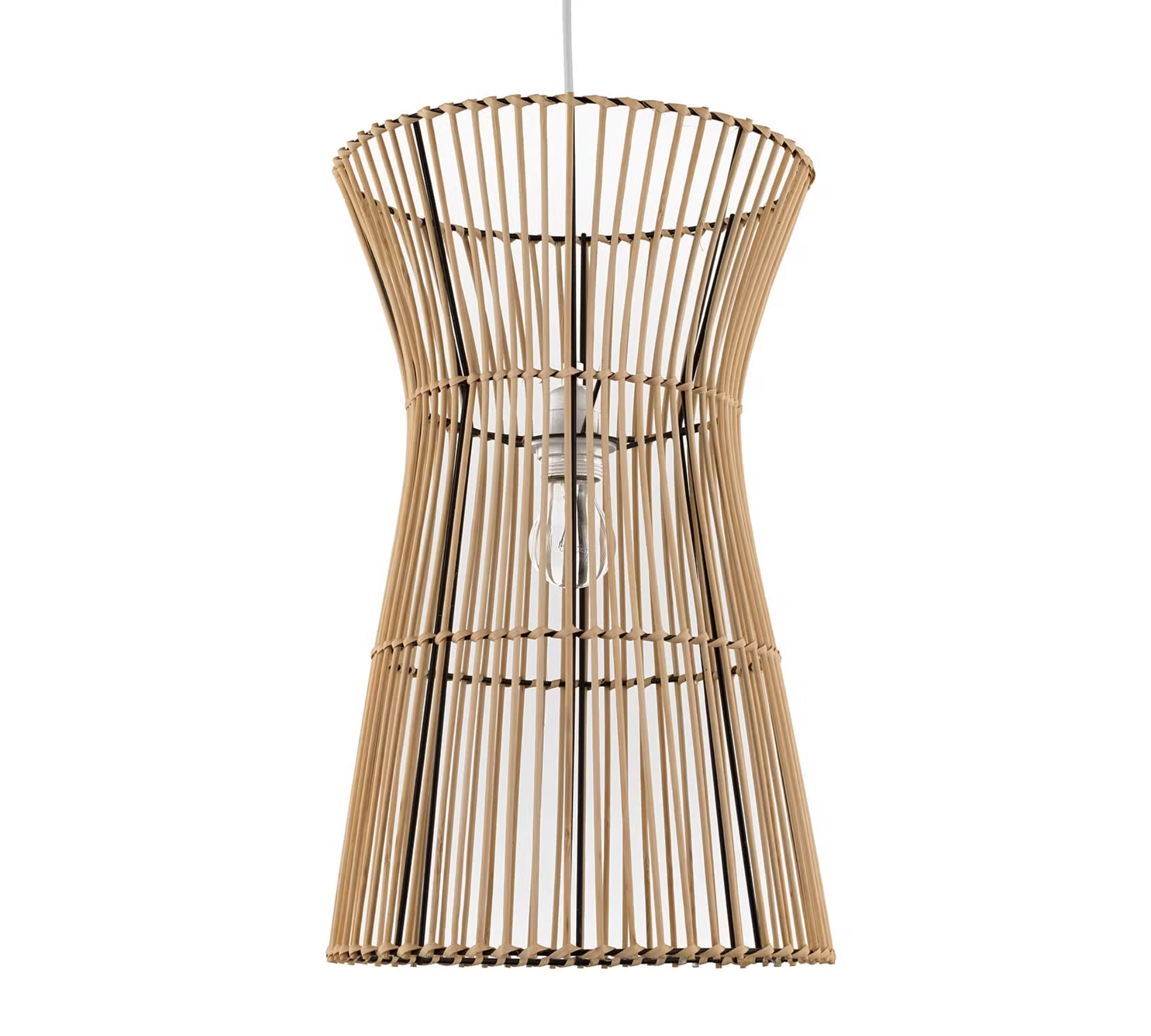 Pendant lamp natural fiber plant leaf 4