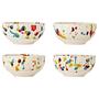 Freckles Bowl Set 4-piece Stoneware Red 1