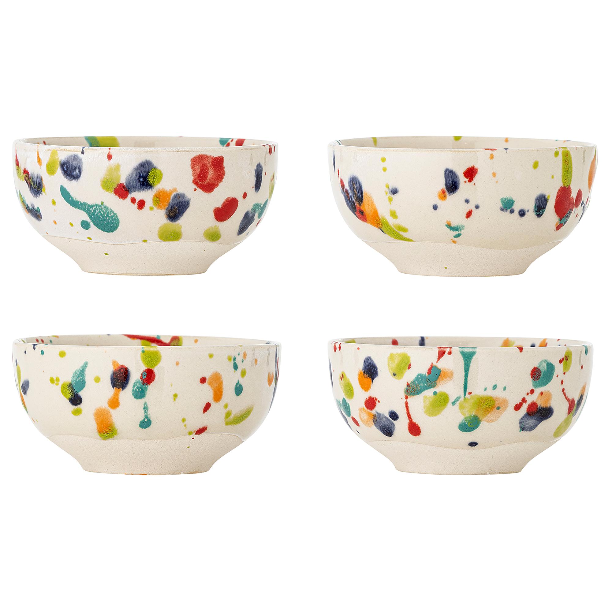 Freckles Bowl Set 4-piece Stoneware Red 1