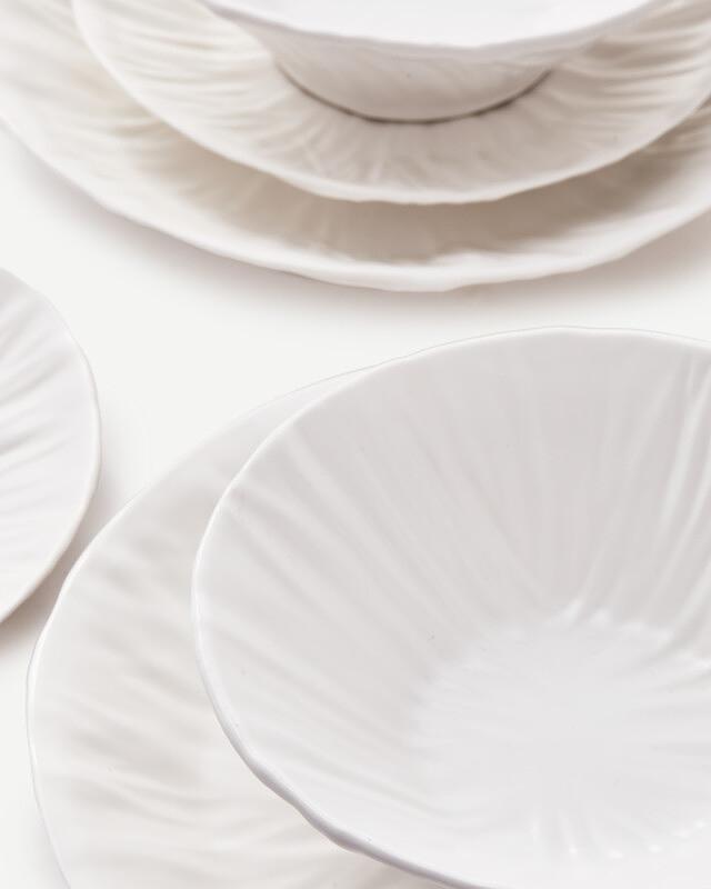 2x Packed Plate Ceramic White 3