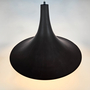 Vintage Hexenhut Lampe Metall Braun 1960er Jahre 3