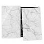 Herdabdeckplatte Bianco Carrara Sicherheitsglas Weiß 4