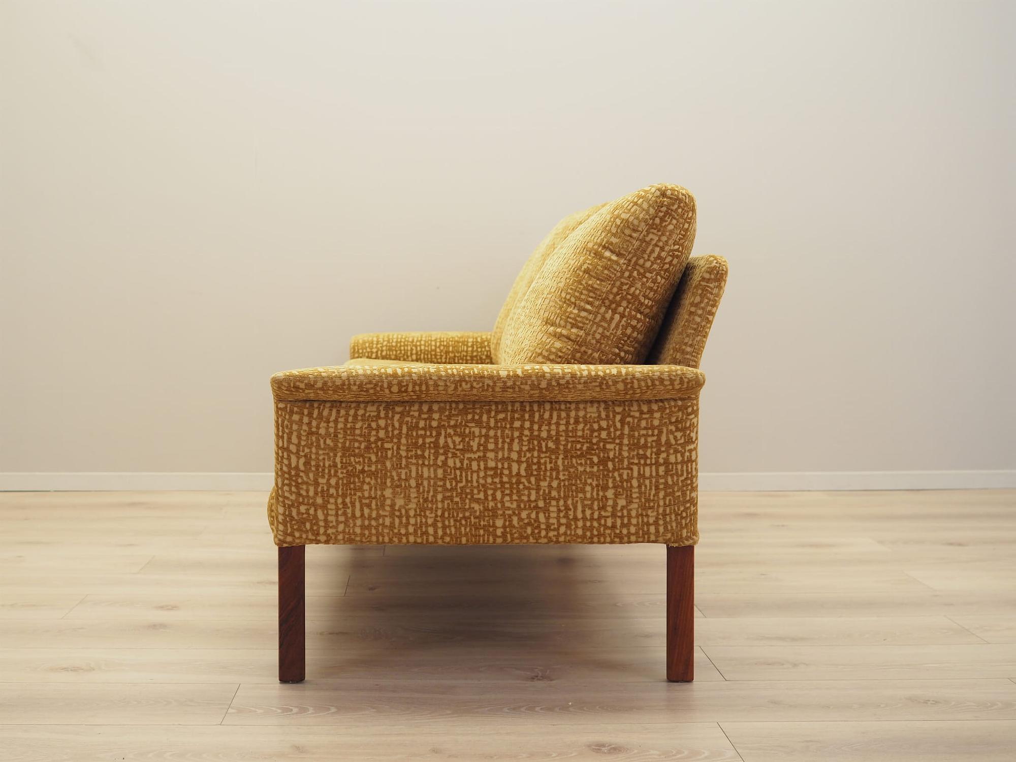 3-Sitzer Sofa Gelb 1960er Jahre 3