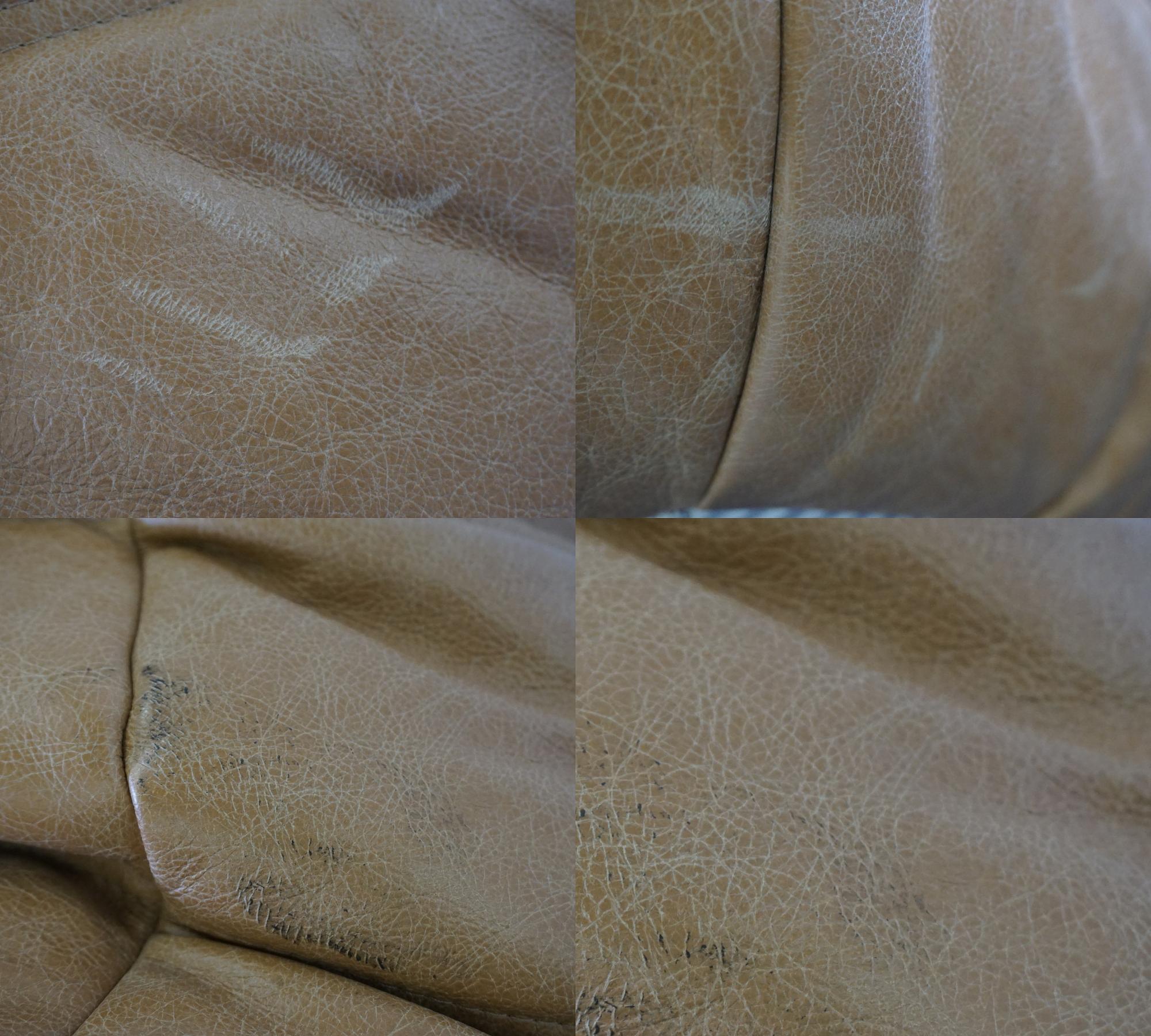 Togo Ecksofa Pull-Up-Leder Kamelbraun 9