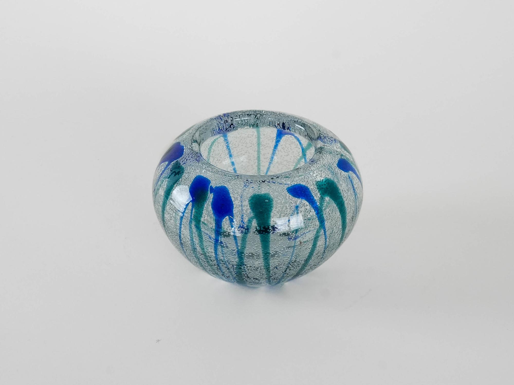 Glashalter Blau 1970er Jahre 4