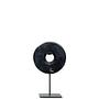 Plate on stand, black marble 0