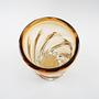 Decorative glass vase Yellow 1960s 8