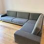 Ecksofa Baumwolle Grau 0