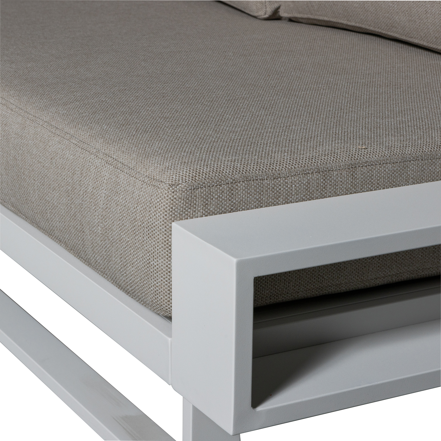 FLint Garten Ecksofa Aluminium Grau 5