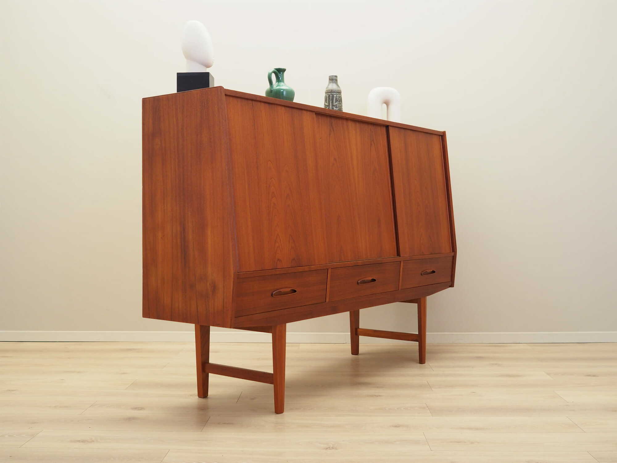Vintage Sideboard Teak wood Brown 1960s 6