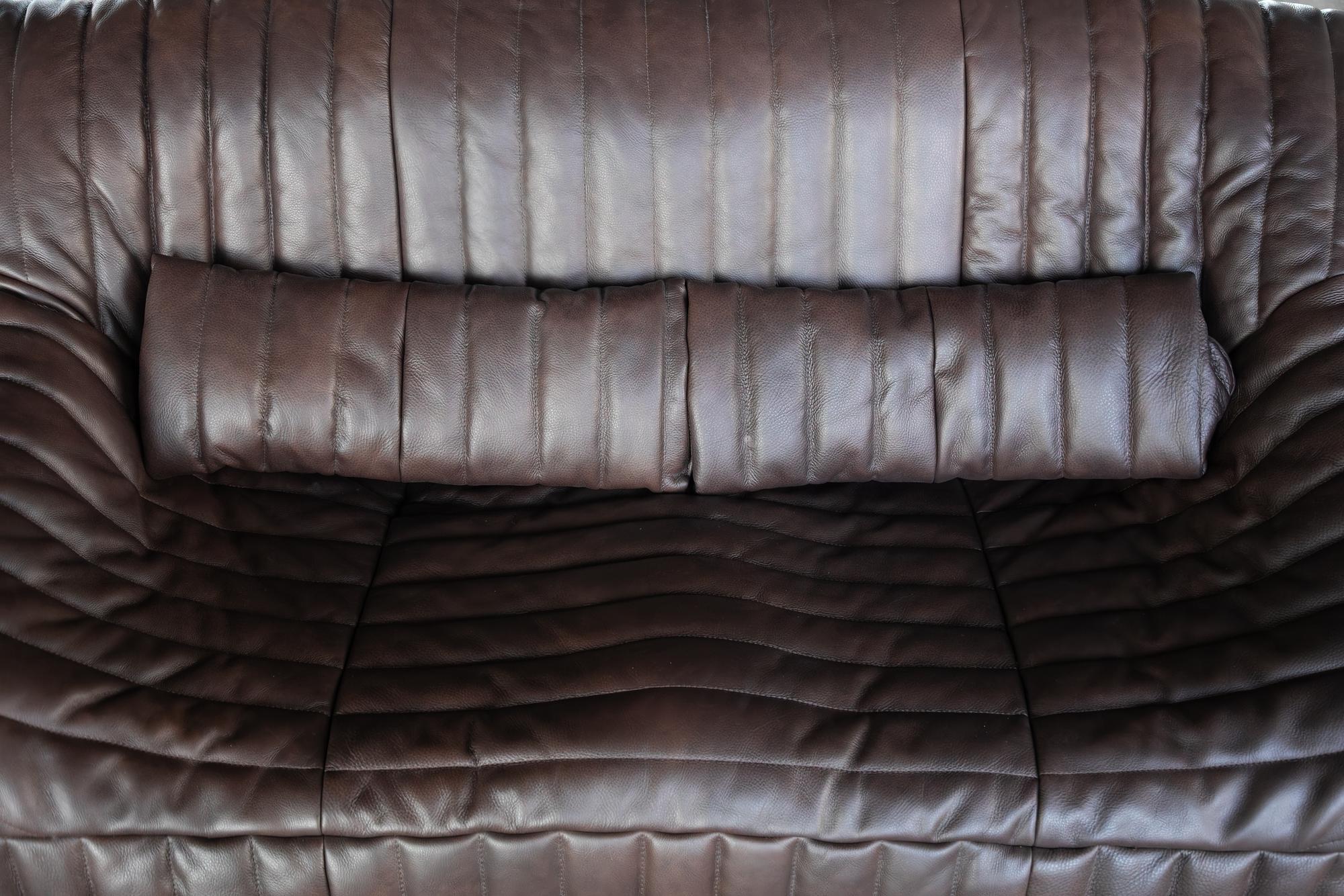 Togo Armchair Smooth Leather Folk Brown 4