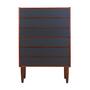 Vintage chest of drawers Teak wood Brown 1970s 0