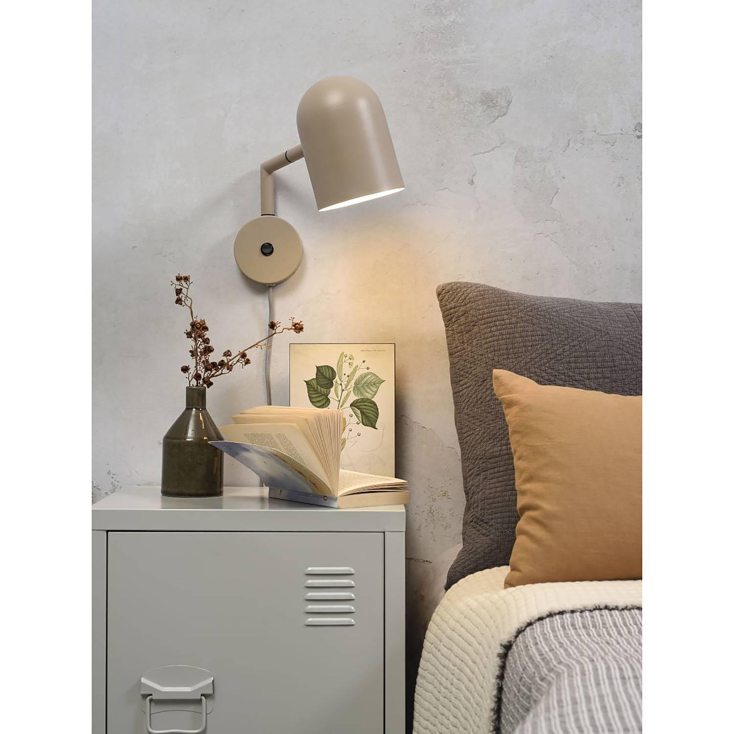 1-Flammig Wandleuchte Marseille Eisen Sand 3
