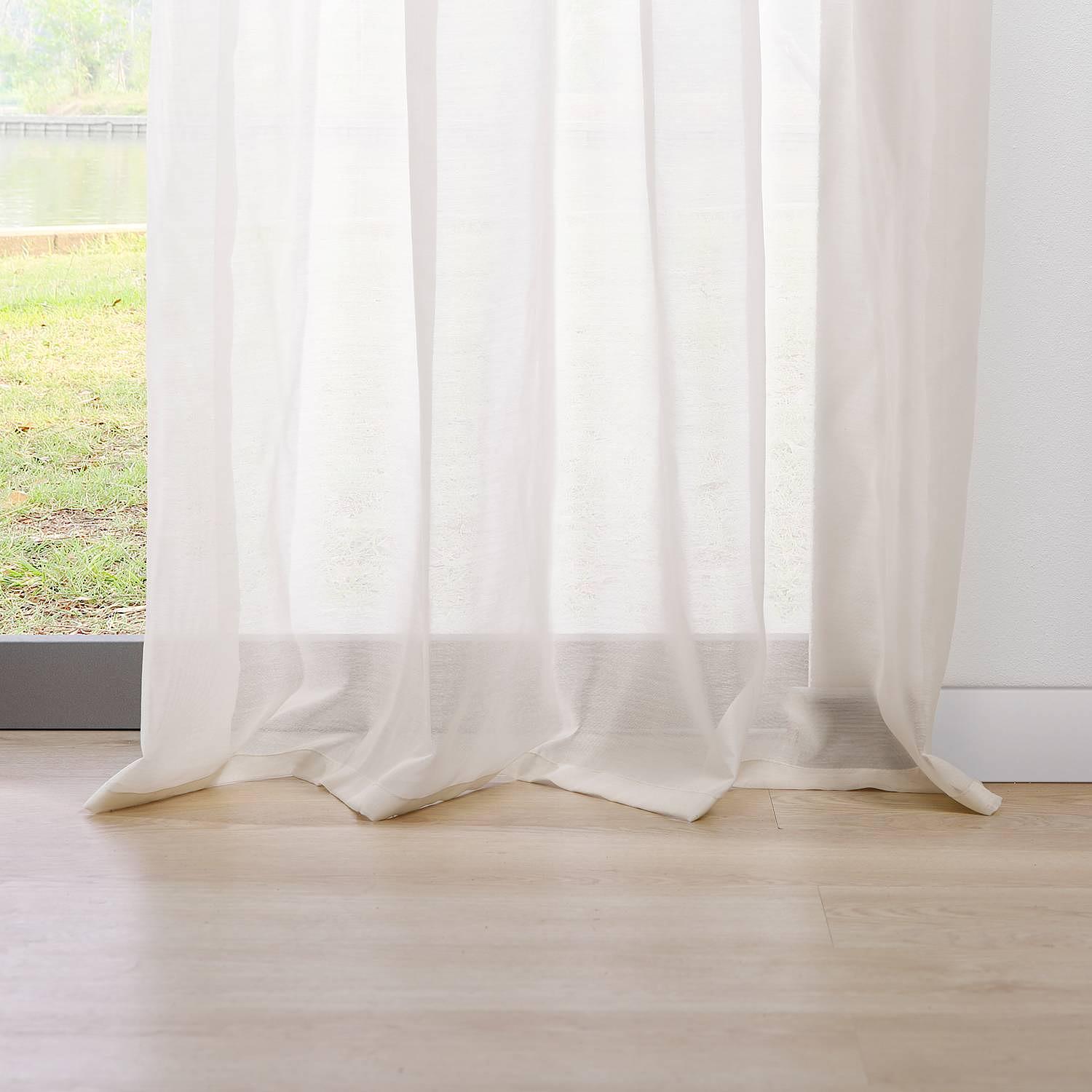 Ösenschal Pure Polyester Ecru 135 x 300 cm 4