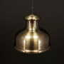 Vintage pendant lamp metal gold 1970s 2