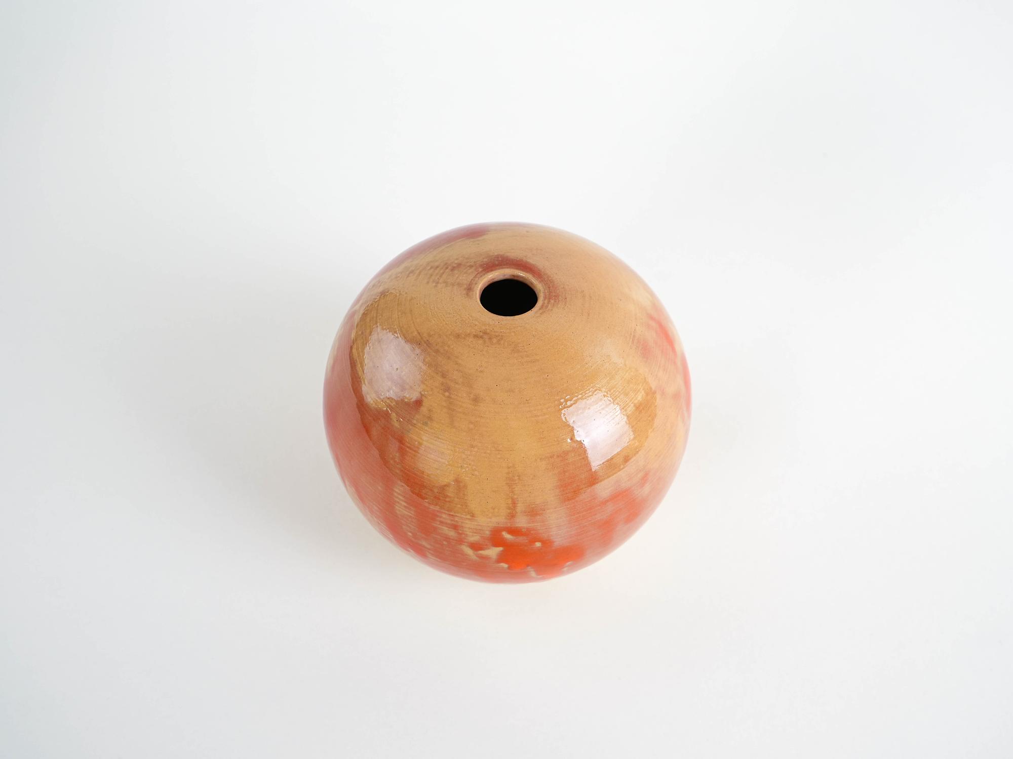Spherical ceramic vase 1960s 5