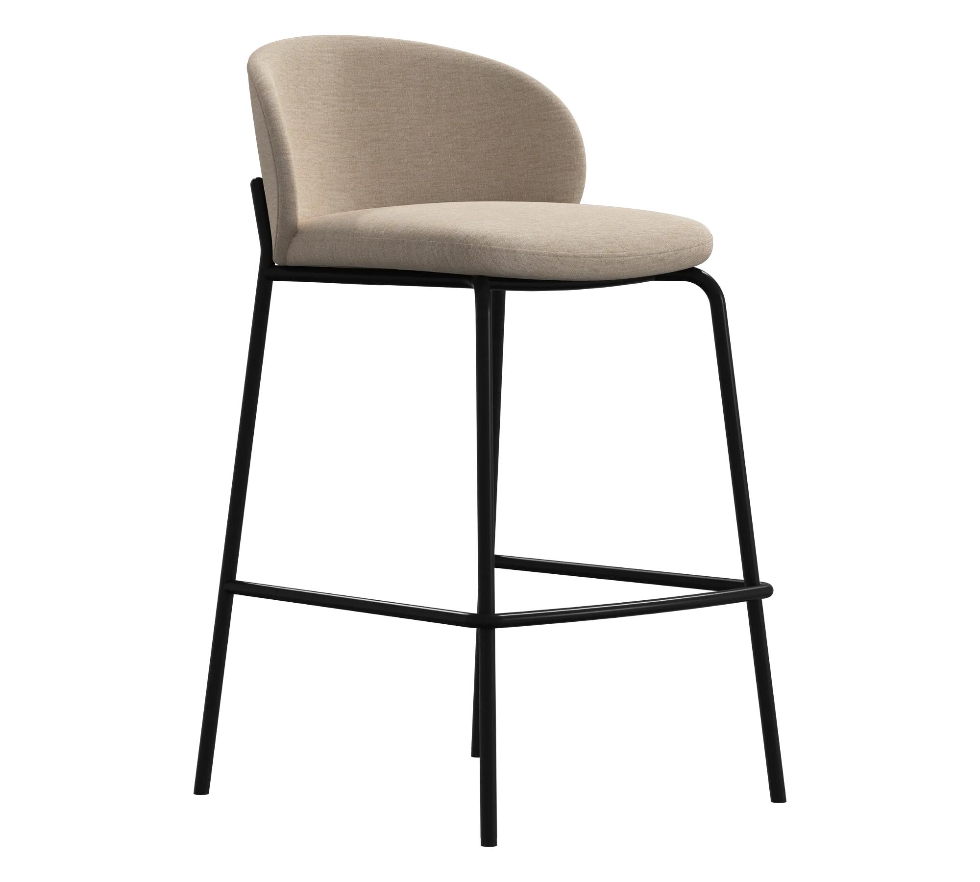 Sgabello da bar Princeton tessuto Tomelilla beige 2