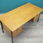 Vintage Desk Ash Wood Brown 1980s 5