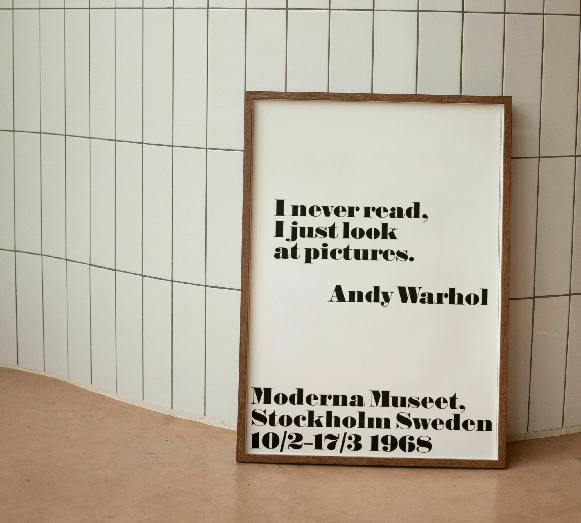 I never read - Andy Warhol 70 x 100 cm 2
