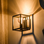 Lampada da parete in acciaio nero 1