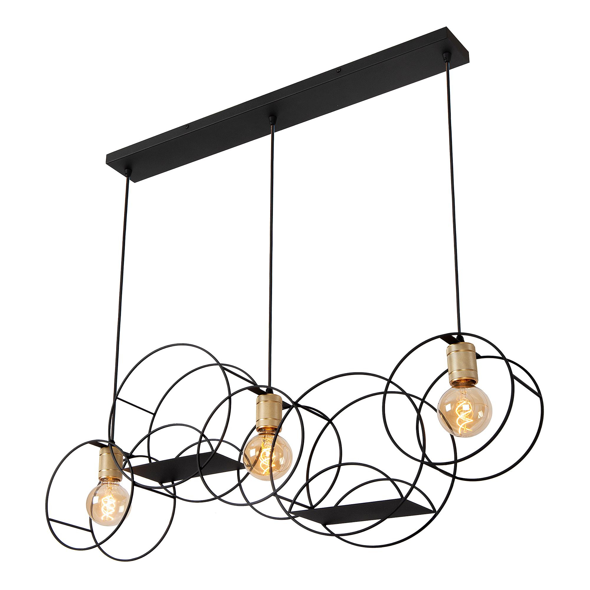 Pendelleuchte Circle Eisen Schwarz 3