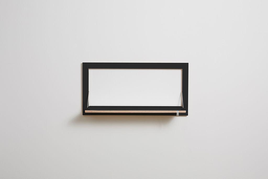 Fläpps Kleiderstange Hängrail Holz Schwarz 80 x 40 cm 0