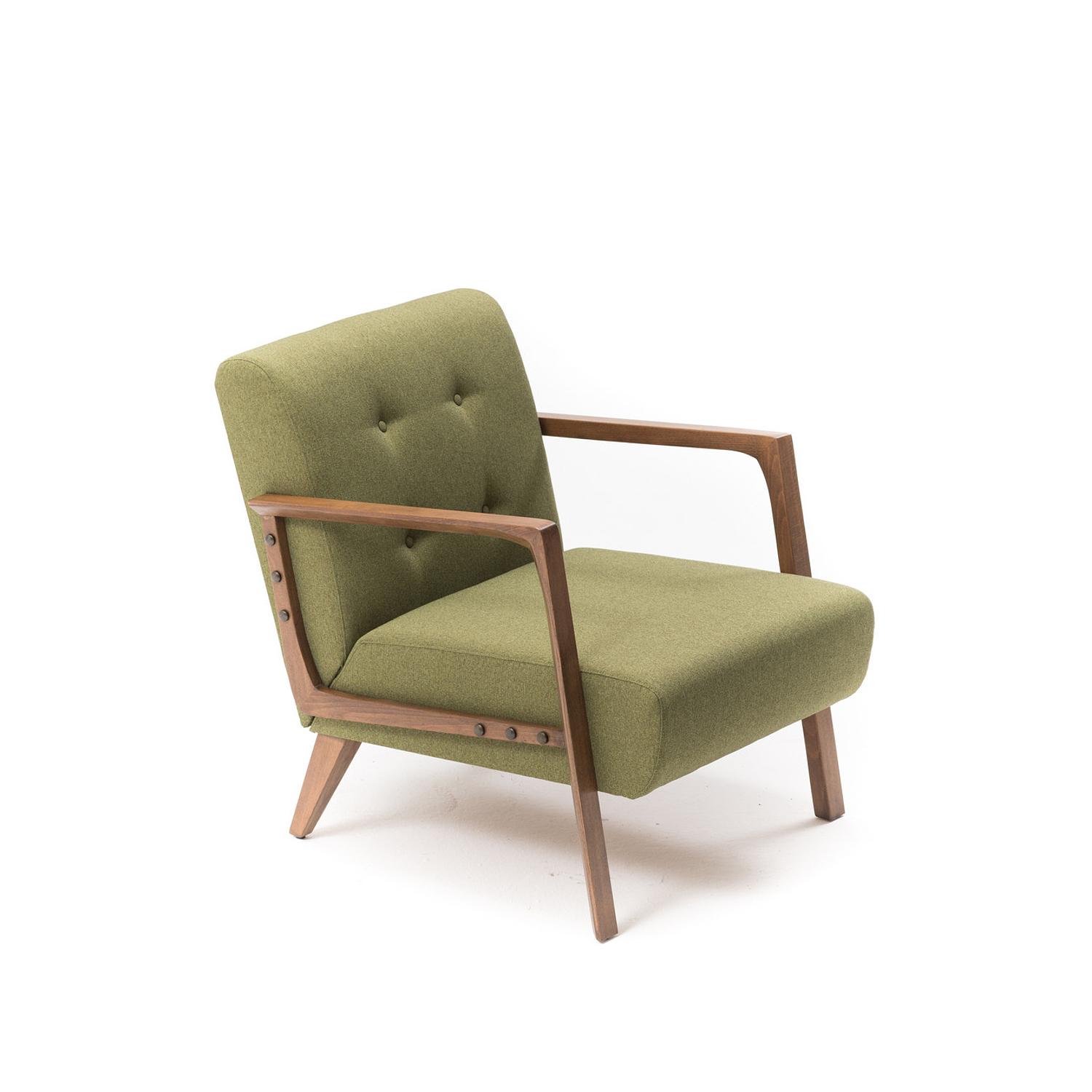 Kemer Armchair Wood veneer Green 8