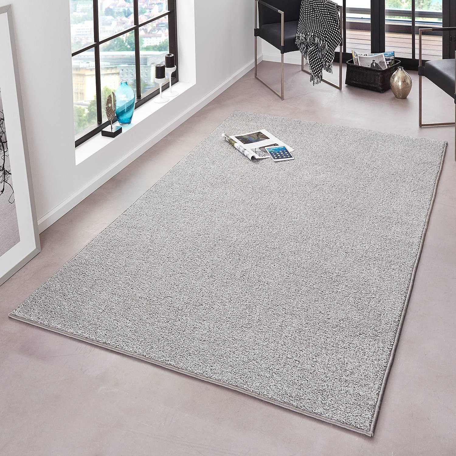Short pile carpets Pure light grey 0