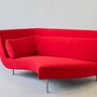 Vintage Yang Modulares Sofa Kvadrat Divina-Stoff Rot 4