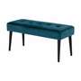 Polsterbank Samt Metall Blau 2