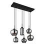 Pendant light Type E 6-Light Colored glass Iron Matte 3