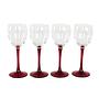 4x Wine glasses Red  0