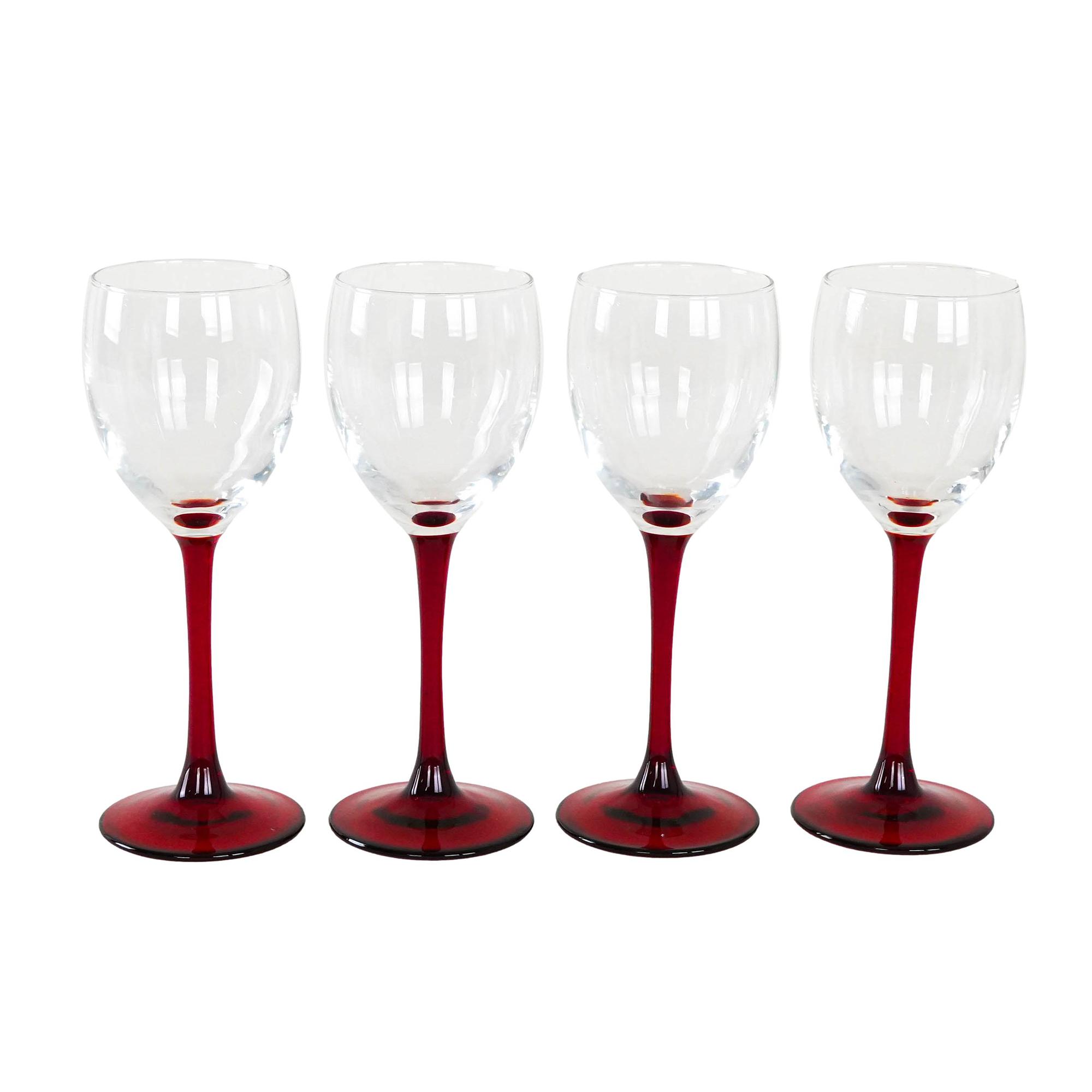 4x Wine glasses Red  0