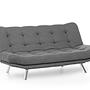 Misa Schlafsofa 3-Sitzer Grau 5