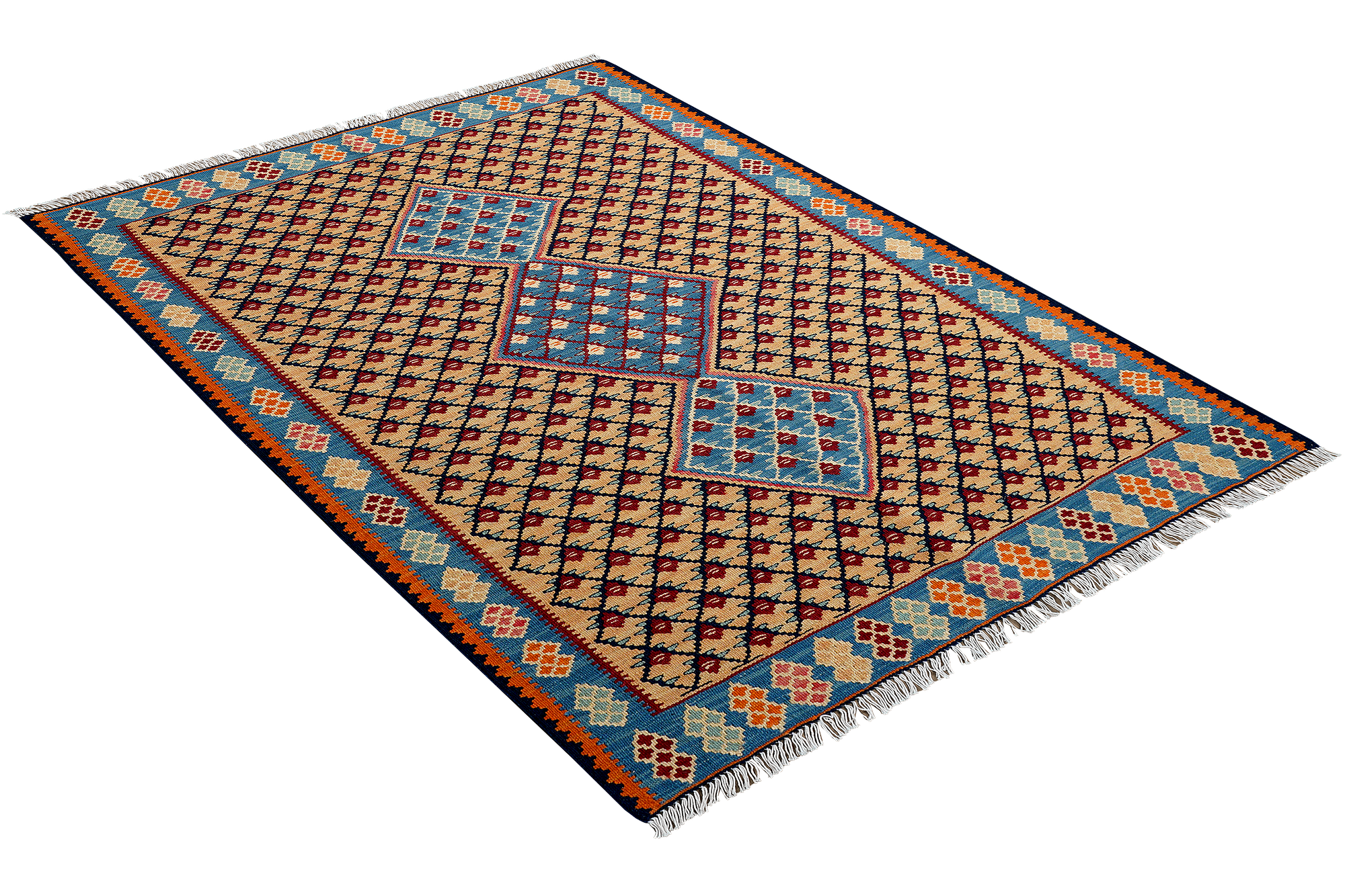 Carpet Senneh Carpet Wool Multicolored 2