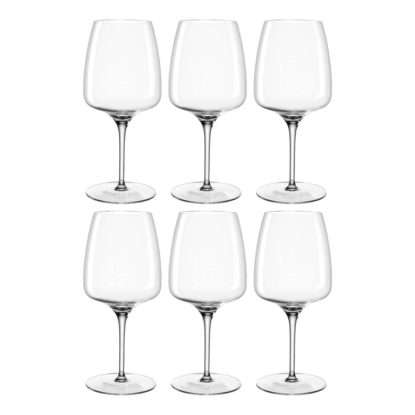 6x Type A Wine Glass Set Crystal Glass Transparent 0