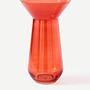 Long Neck Vase Glass Orange 1