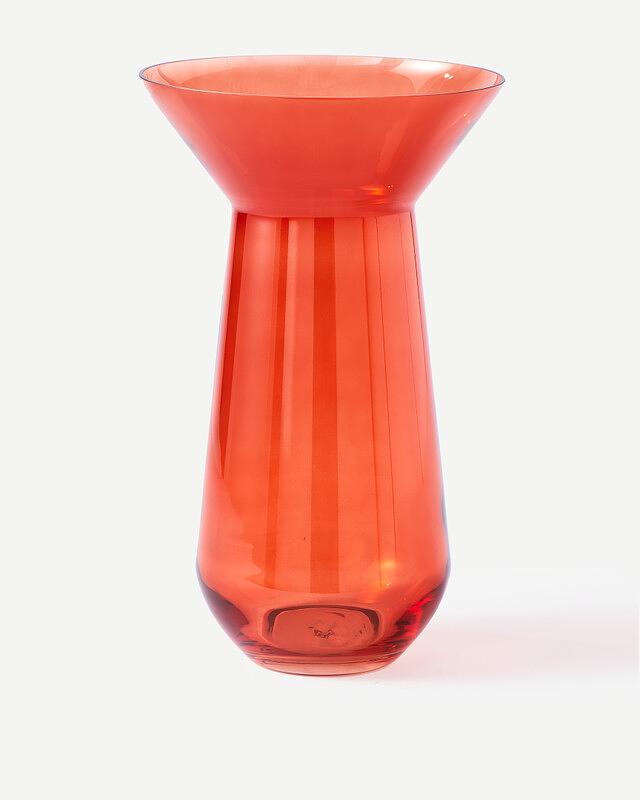 Long Neck Vase Glas Orange 1