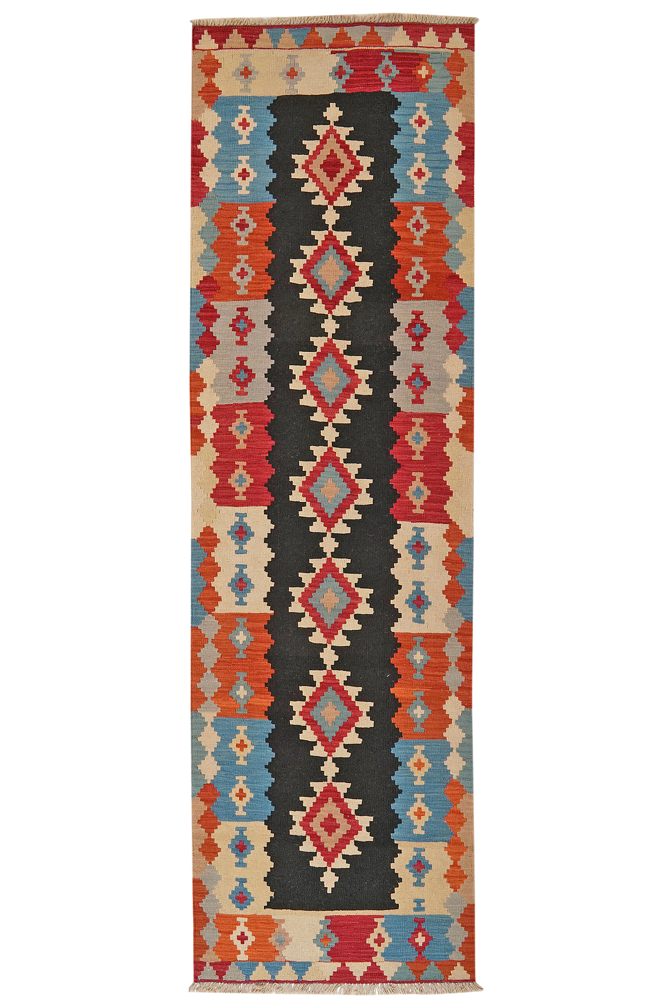 Kilim Gashgai Teppich Mehrfarbig 0