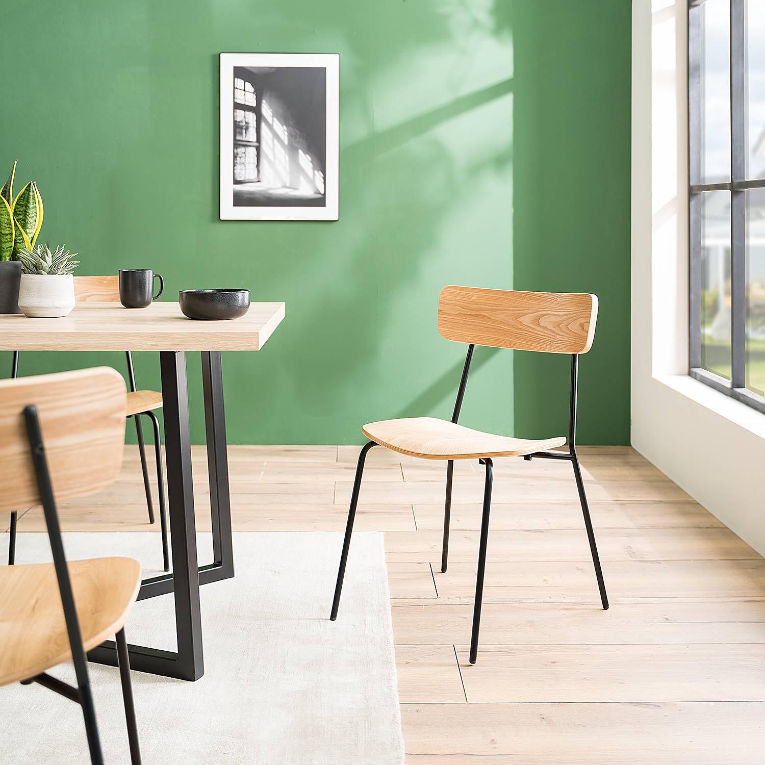 2x Esszimmerstuhl Harvi Braun 2