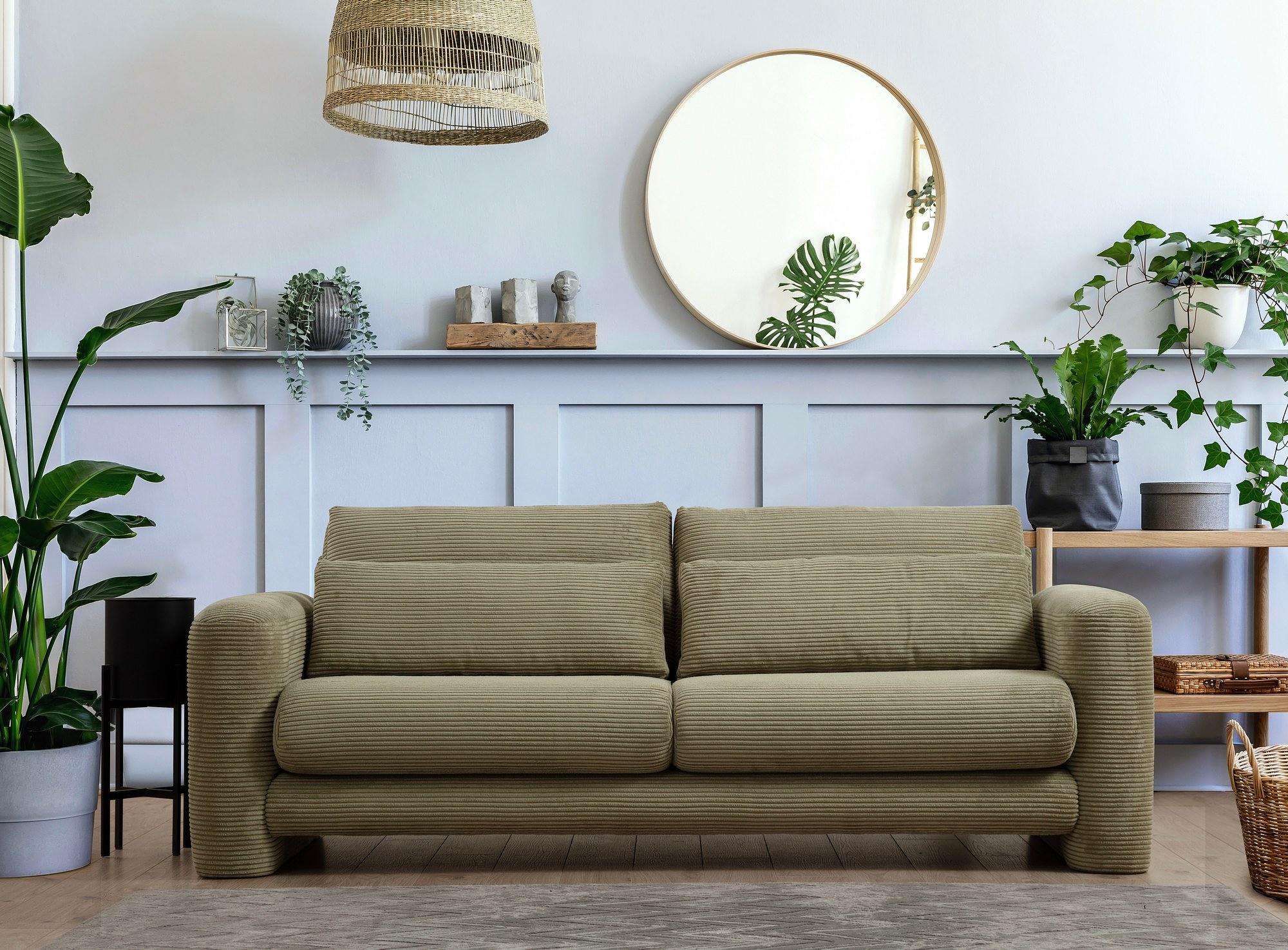 Lily 3-Seater Sofa Green 1