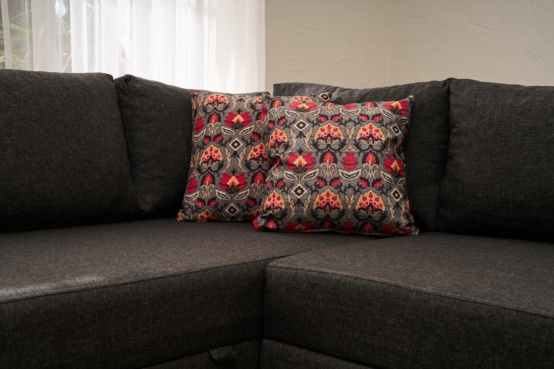 Aly Schlafsofa Récamiere Rechts Baumwolle Anthrazit 3