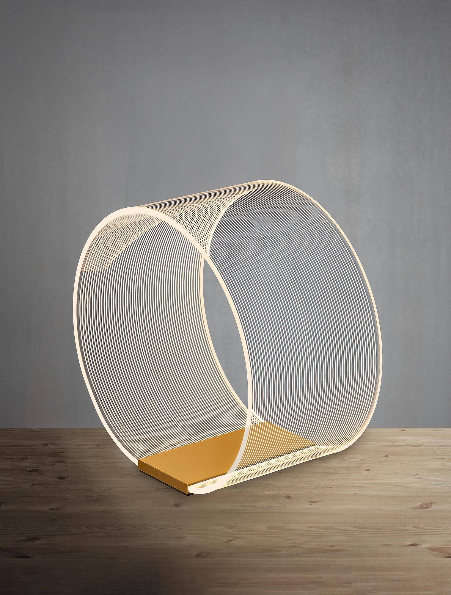 Valentin Typ A Tischleuchte Acrylglas Gold 4