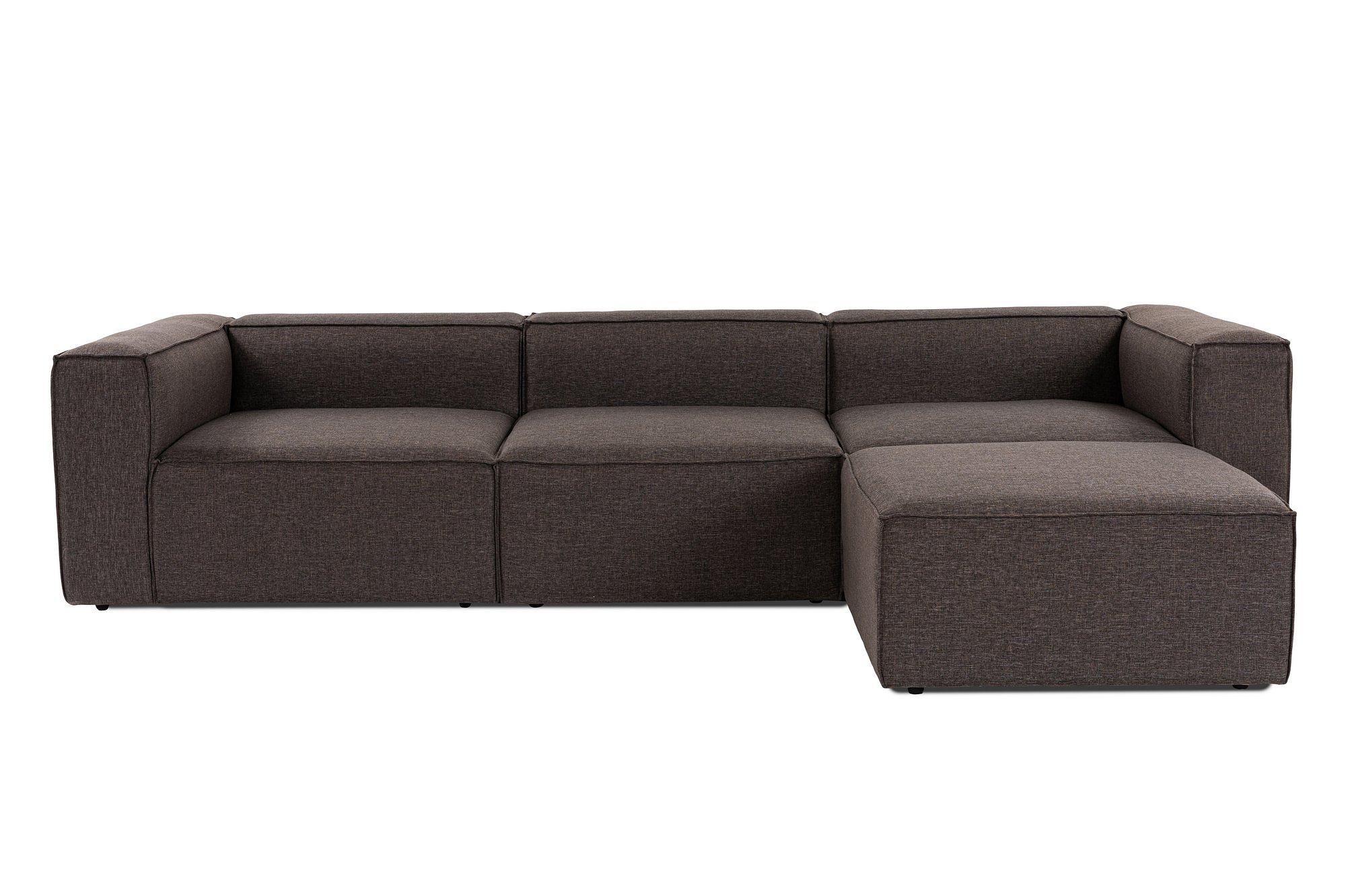 Fora corner sofa dark brown 2