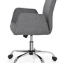 Sedia da ufficio rivestimento in tessuto grigio chiaro 7
