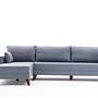 Bella Sofa Récamiere Links Blau 5