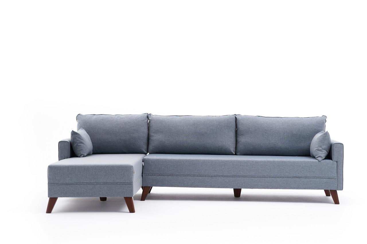 Bella Sofa Récamiere Links Blau 5