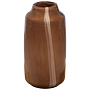 Selena Vase Glas Braun mit Streifen 4